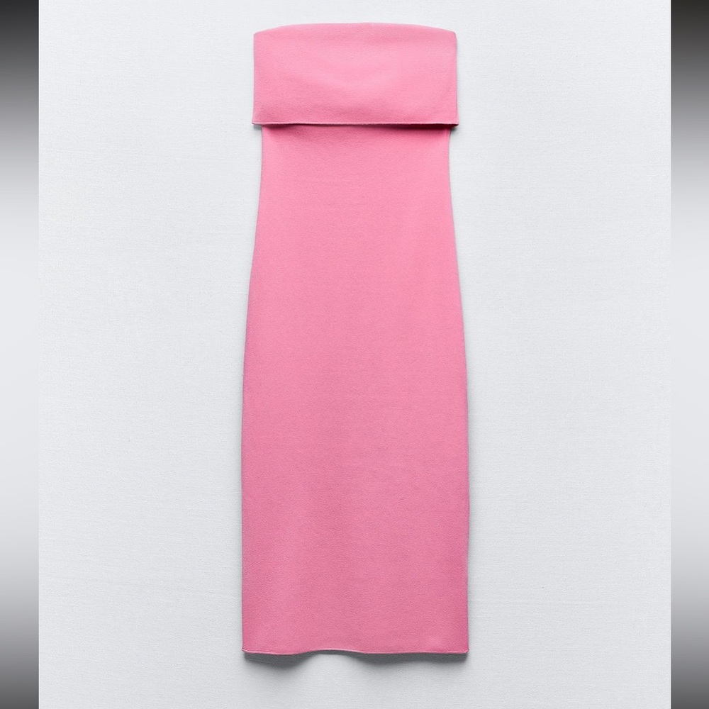 Zara Strapless Stretch Knit Dress